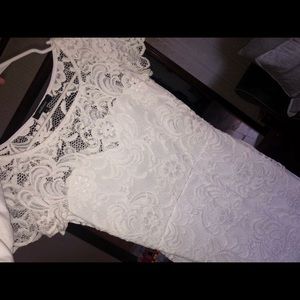 White lace dress